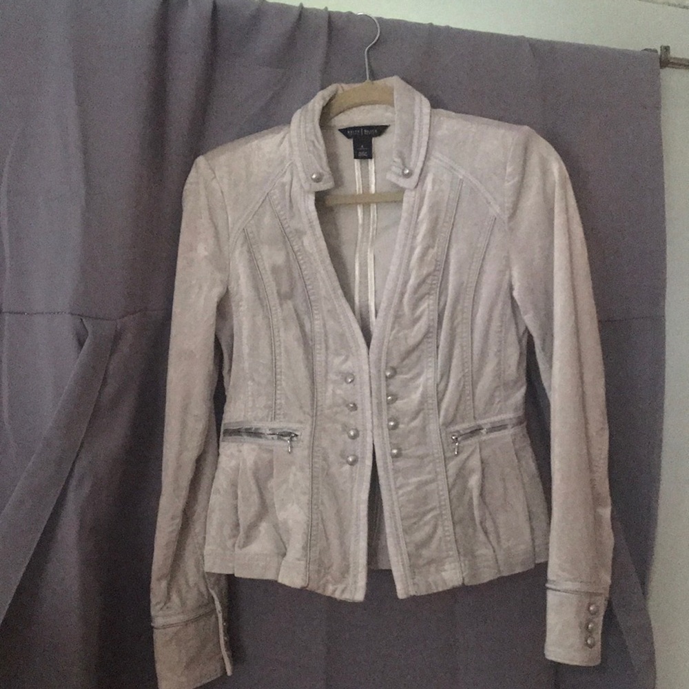 Gray felt blazer